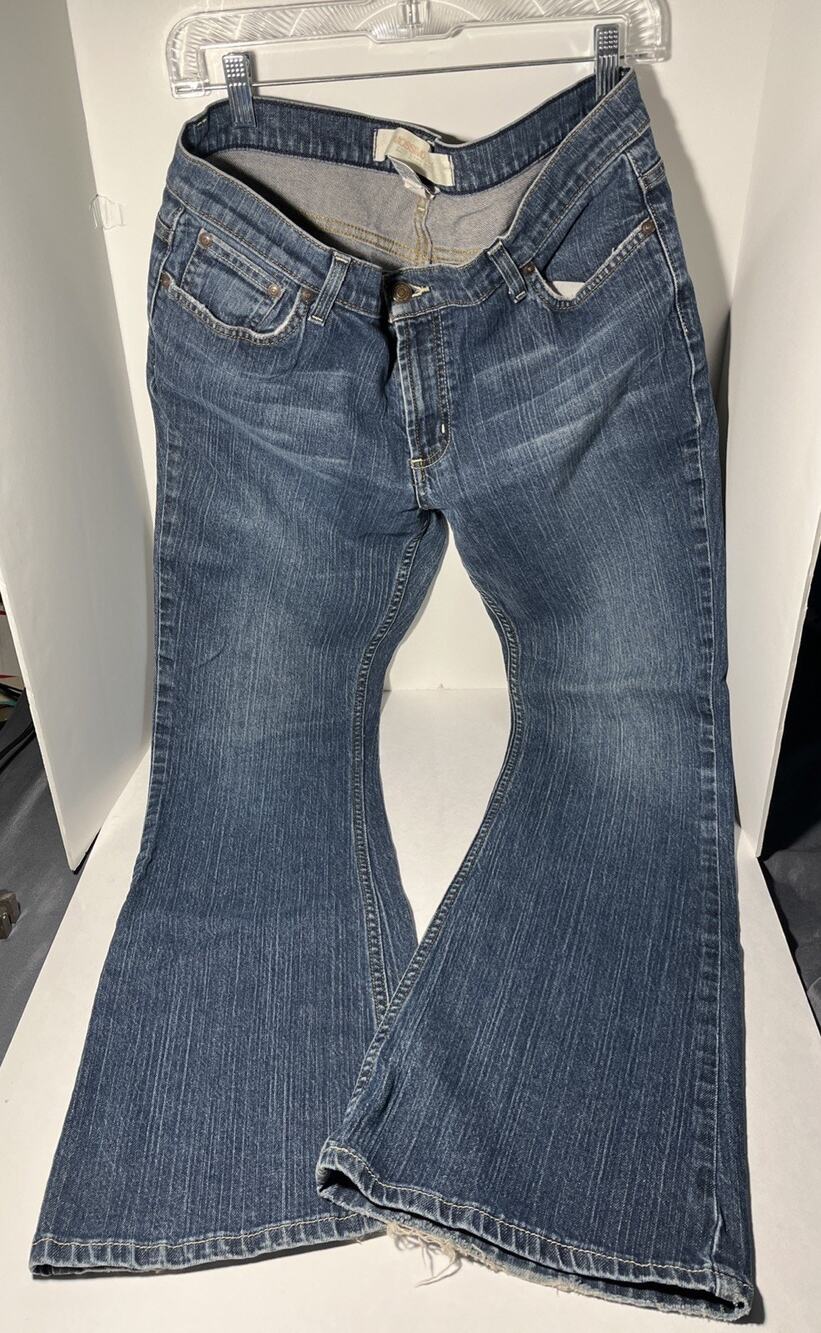 WOMEN'S SIZE 15 BOOTCUT DARK BLUE JEANS MOSSIMO SUPPLY COMPANY 36” Waist